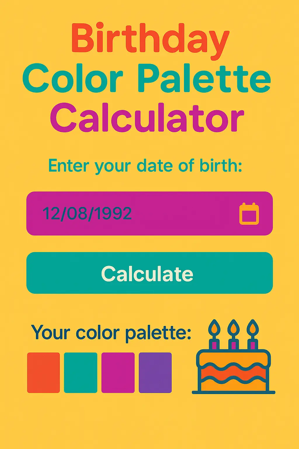 https://calculator-net.com/birthday-color-palette-calculator/